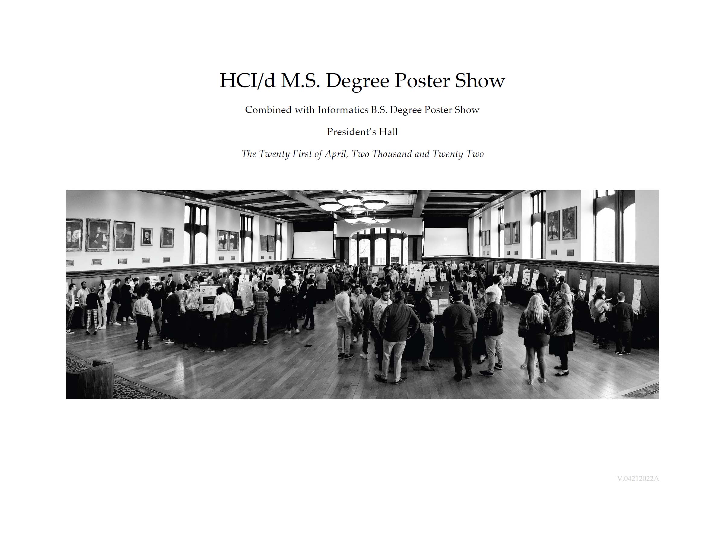 2022 MS HCI/d Poster Show Photographs