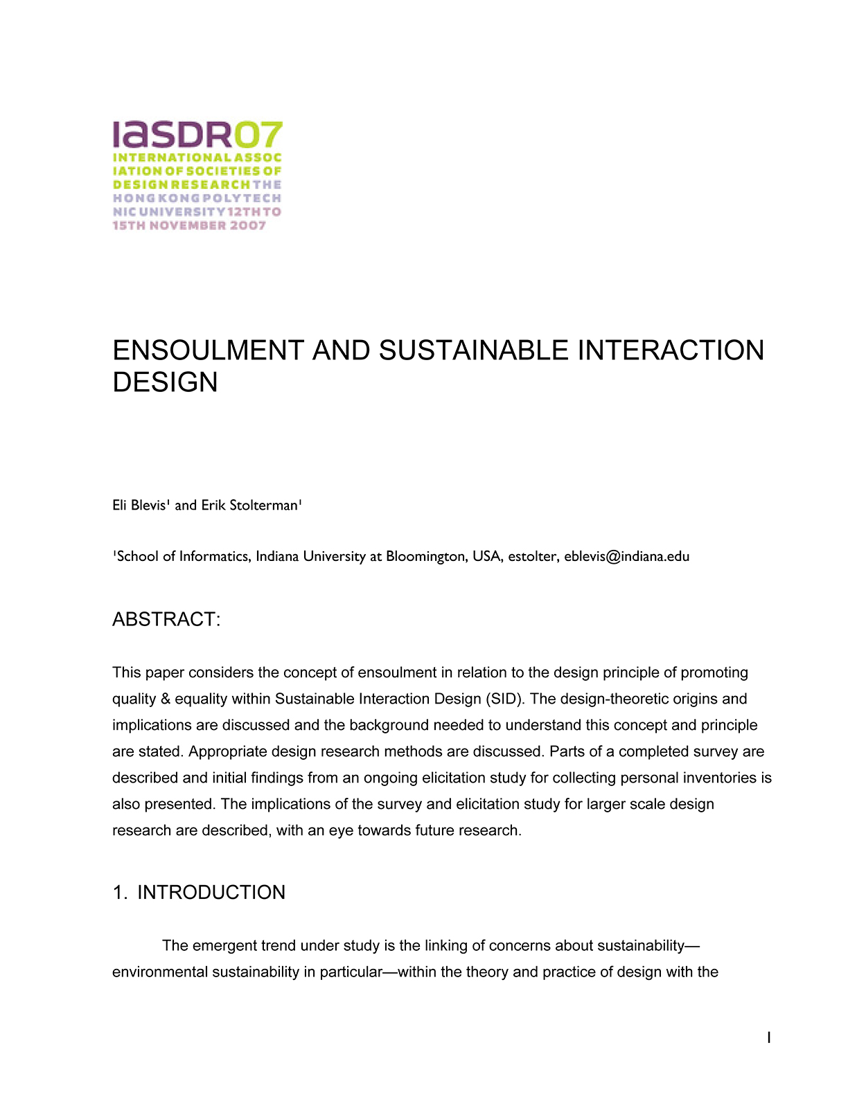 Personal Inventories