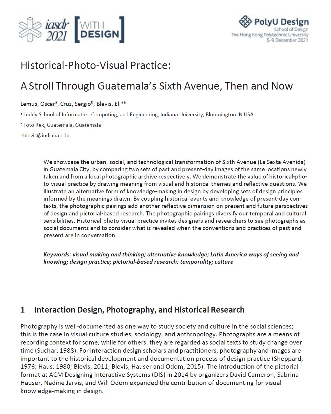 Historical Visual Practice